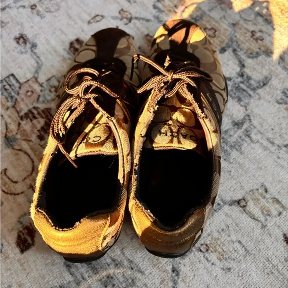 Coach Brown and Black Sneakers - Picture 3 of 5